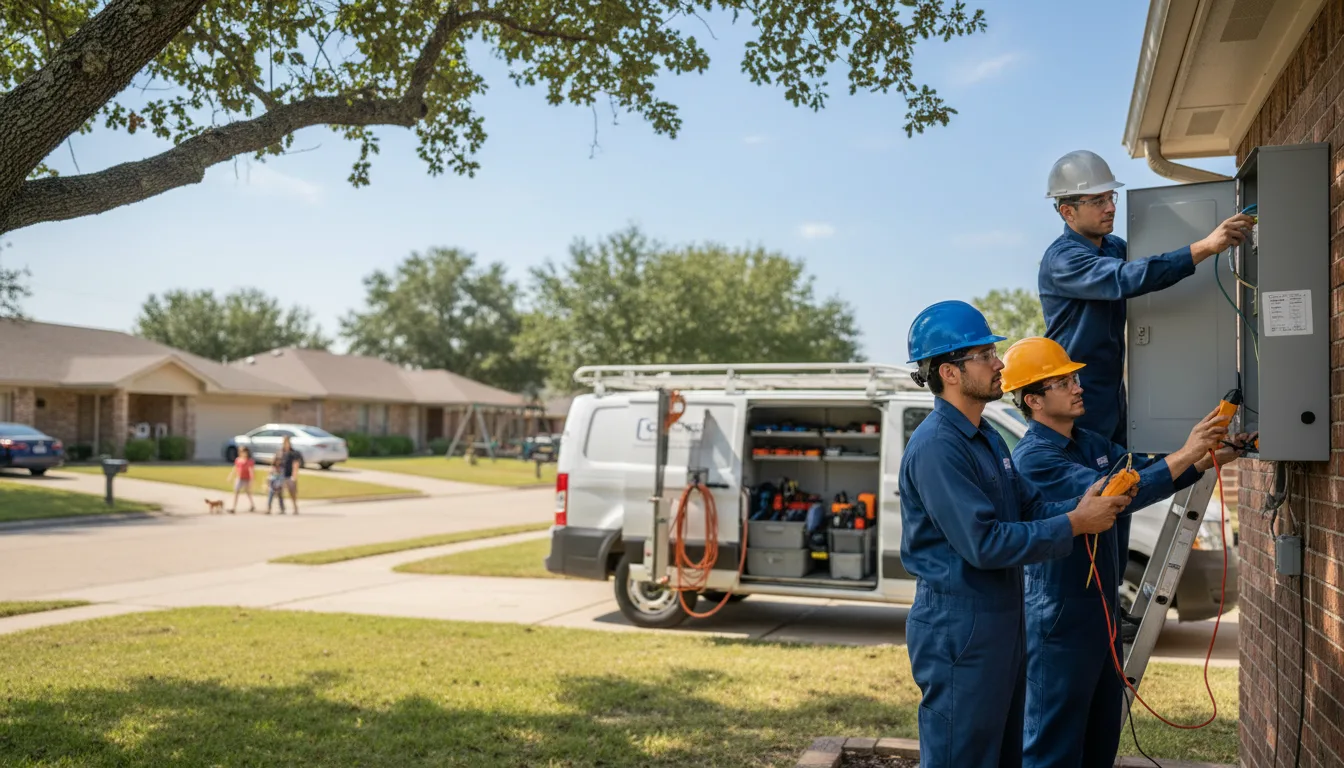 Certified electrician providing emergency electrical services in Harristown, IL